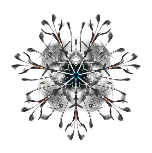 snowflake fantasy ornament