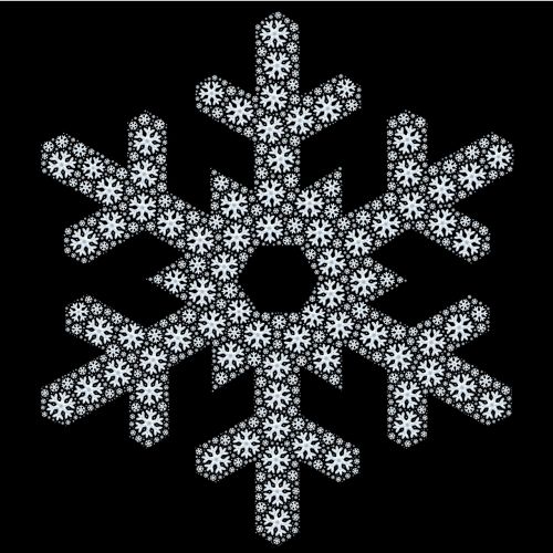snowflake abstract pattern