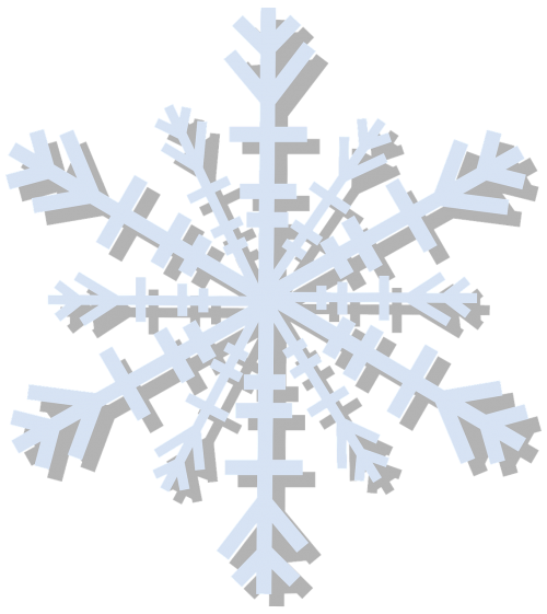 snowflake flake shape