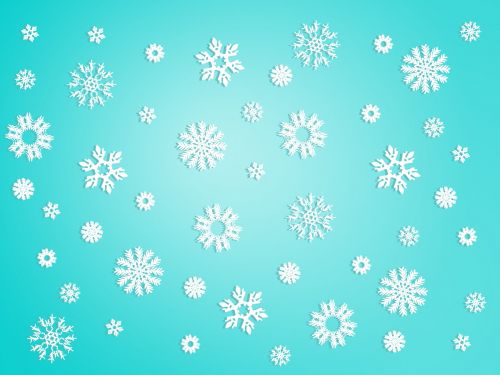 Snowflake Background Icy Blue