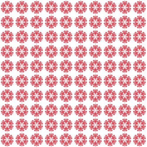 Snowflake Background Red