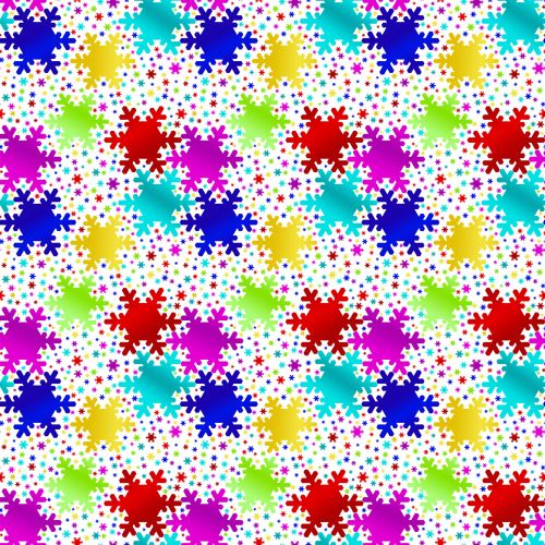 Snowflake Pattern Repeated