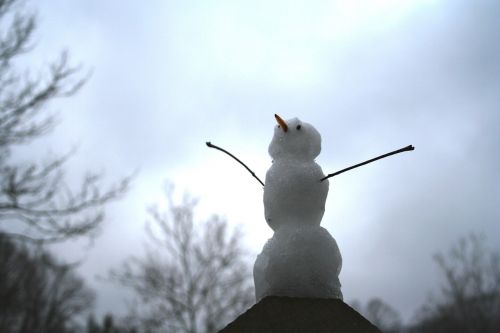 snowman happy winter