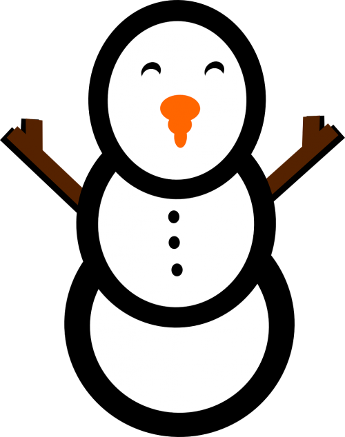 snowman winter simple