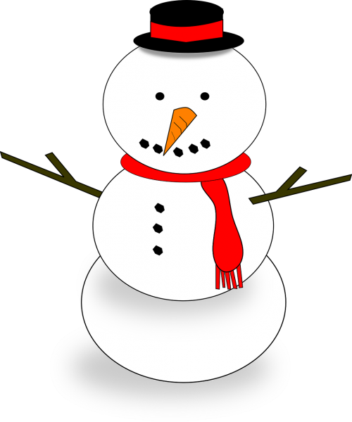 snowman hat scarf
