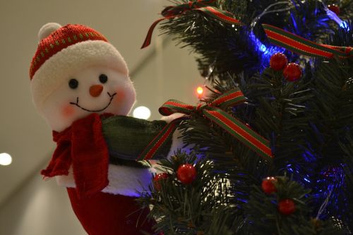 snowman christmas doll christmas ornament