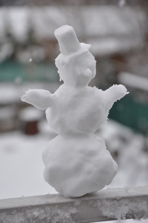 snowman winter snow