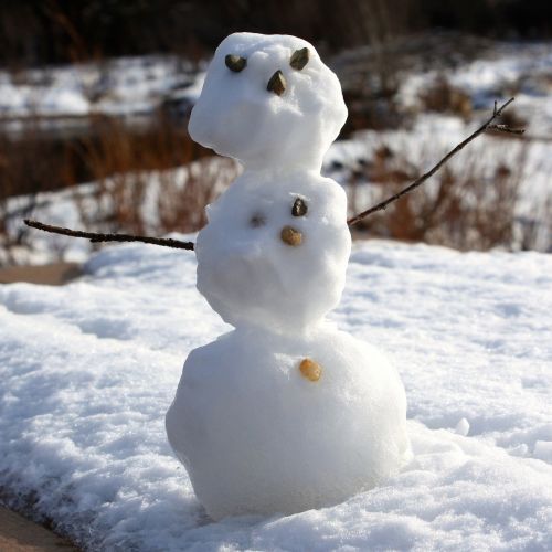 snowman snow winter