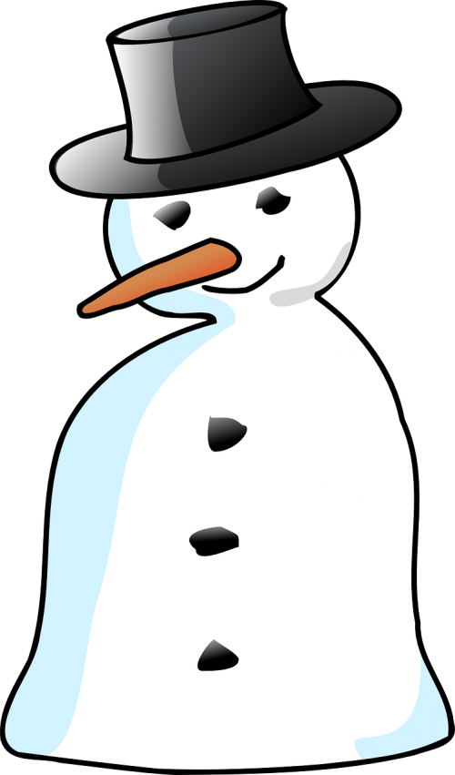 snowman top-hat nose