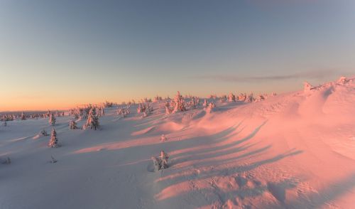 snowy winter mountain