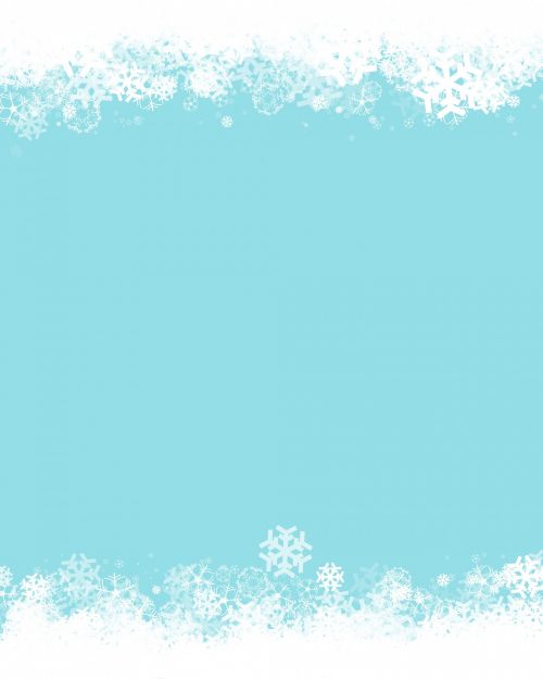 Snowy Christmas Background Blue