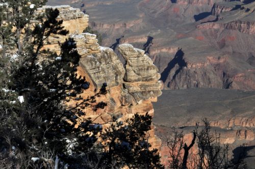 Snowy Grand Canyon Rim