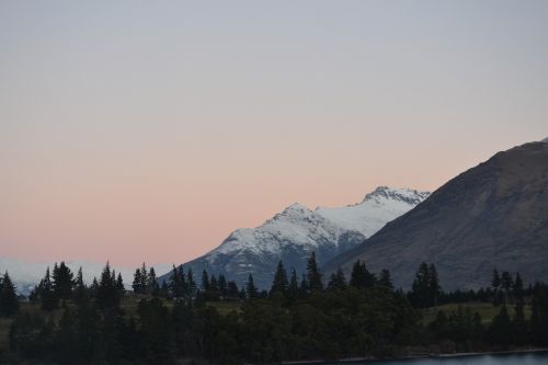 snowy mountain queenstown nature