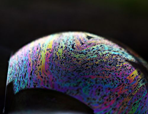 soap bubble bubble iridescent