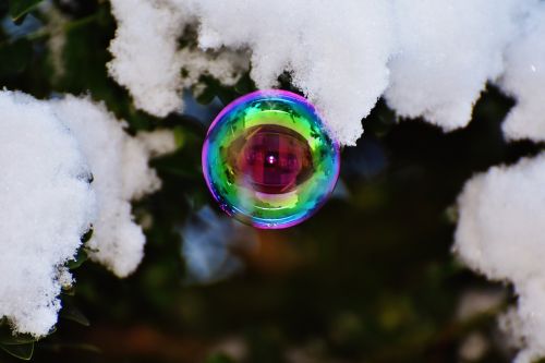 soap bubble colorful balls