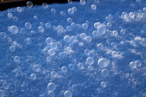 soap bubble snow frost blister
