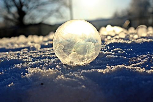 soap bubble frost blister frost globe