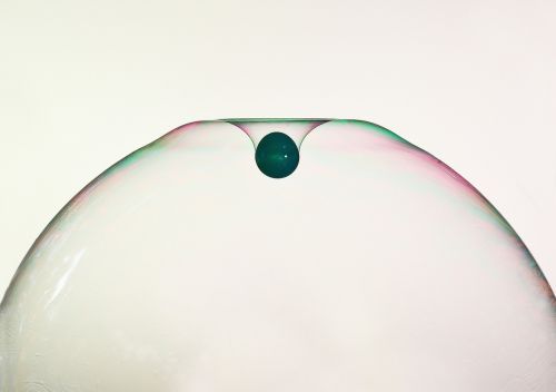 soap bubble drop of water wet
