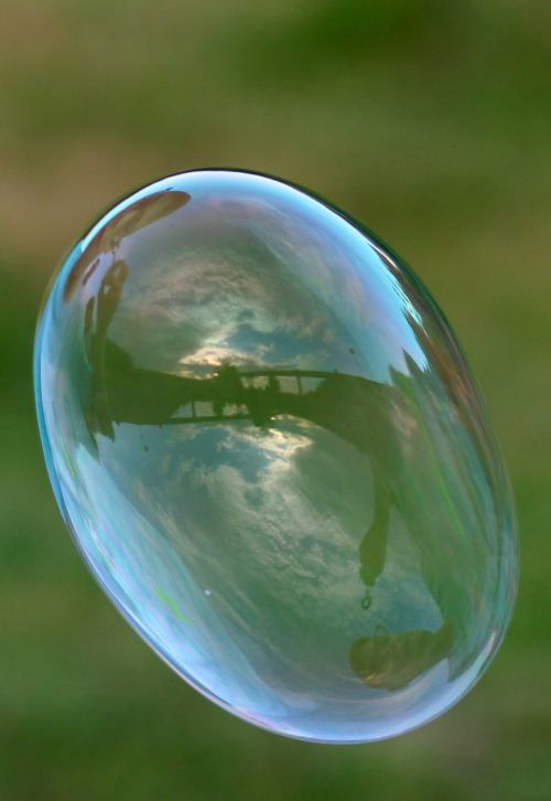 soap bubble reflection bridge
