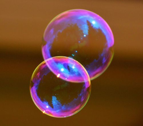 soap bubble colorful ball