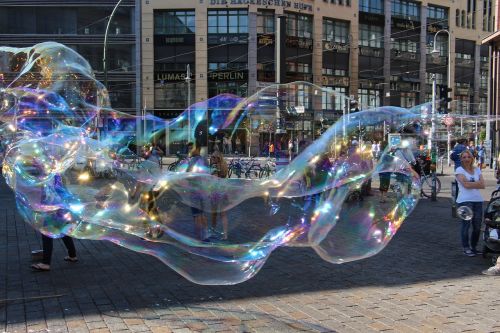 soap bubbles berlin giant bubble