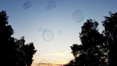 soap bubbles bubbles night