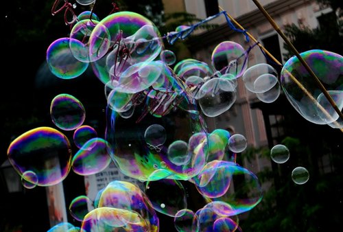 soap bubbles  soap  blow
