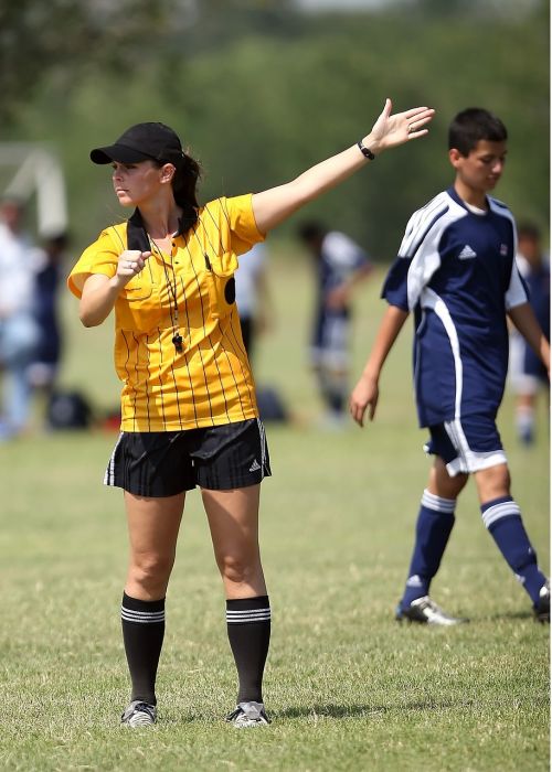 soccer referee female