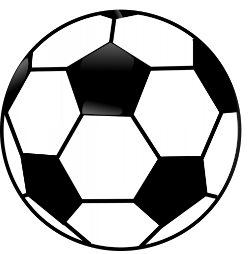 soccer ball ball black and white
