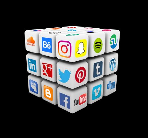 social media cube rubiks cube