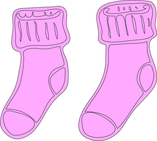 socks stockings pink