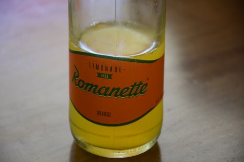 soft drink orange bottle