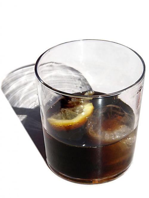 soft drink tail glass