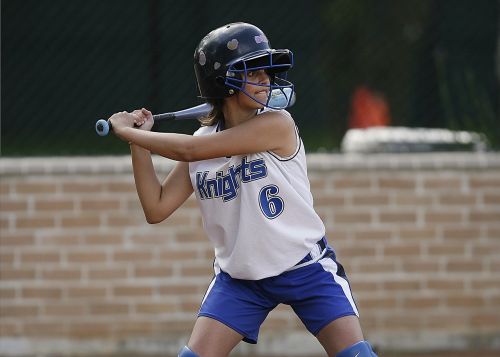 softball batter female