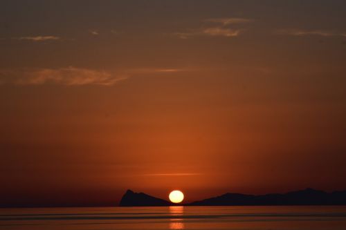 solar air marine island a reflection sunset dawn