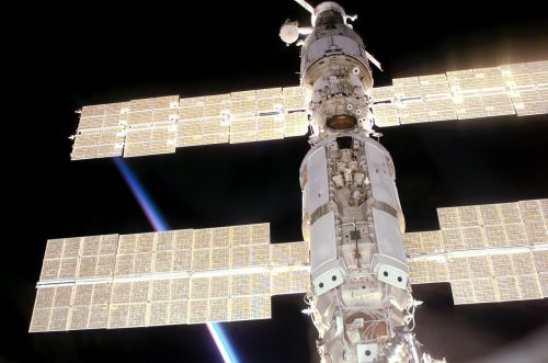 solar arrays international space station iss