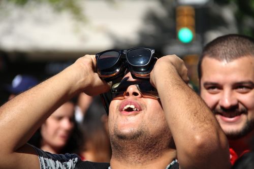 solar eclipse watching sun