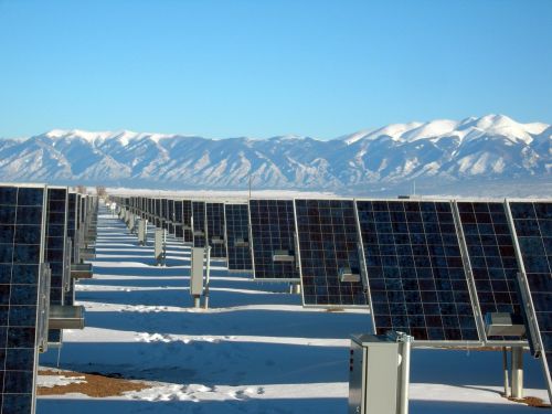 solar panel array power plant electricity