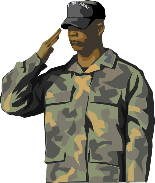 soldier saluting salute