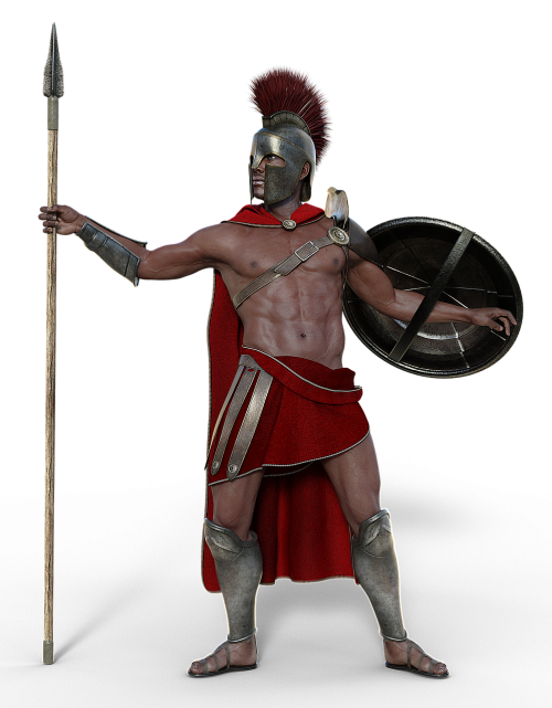 soldier sparta antique