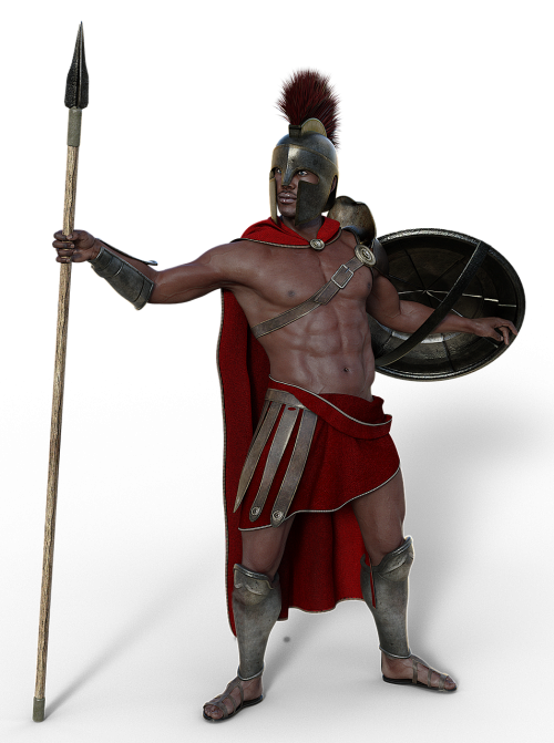 soldier sparta antique
