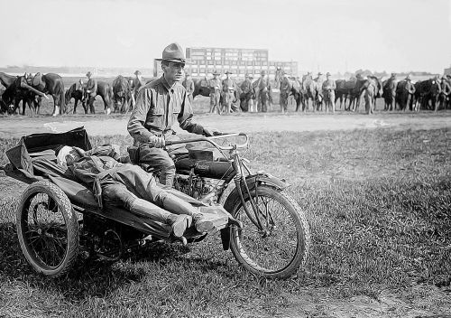 soldiers motorcycle military