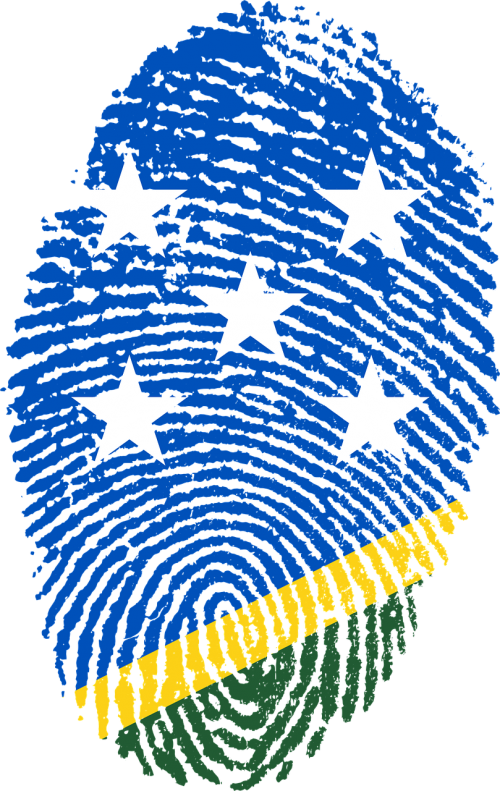 solomon islands flag fingerprint