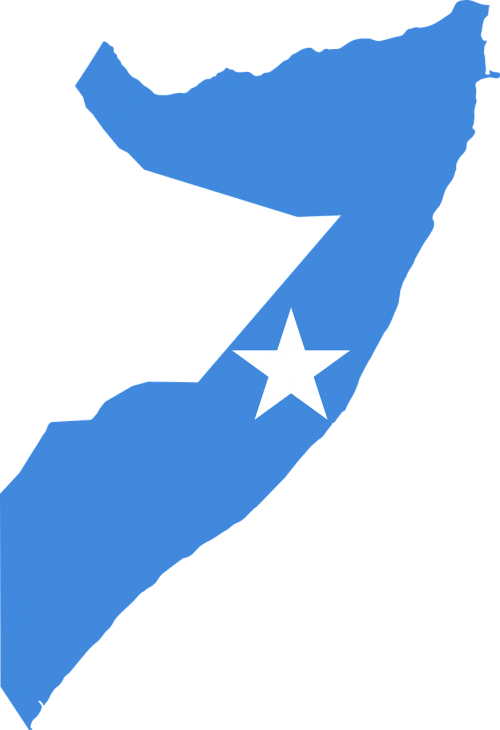 somalia flag map