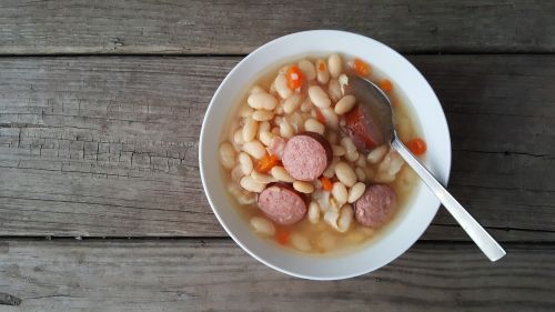 soup sausage beans