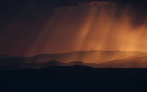 south africa rain sunset