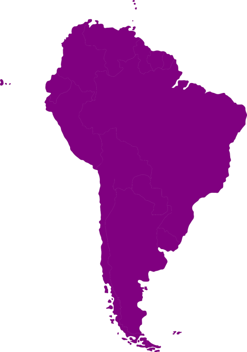 south-america continent map