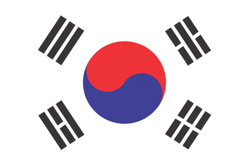 south korea flag korea