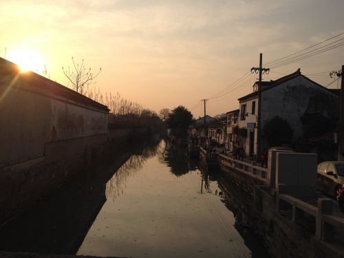 south of yangtze river sunset afternoon