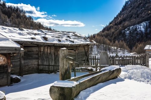 south tyrol almen village mountain hut